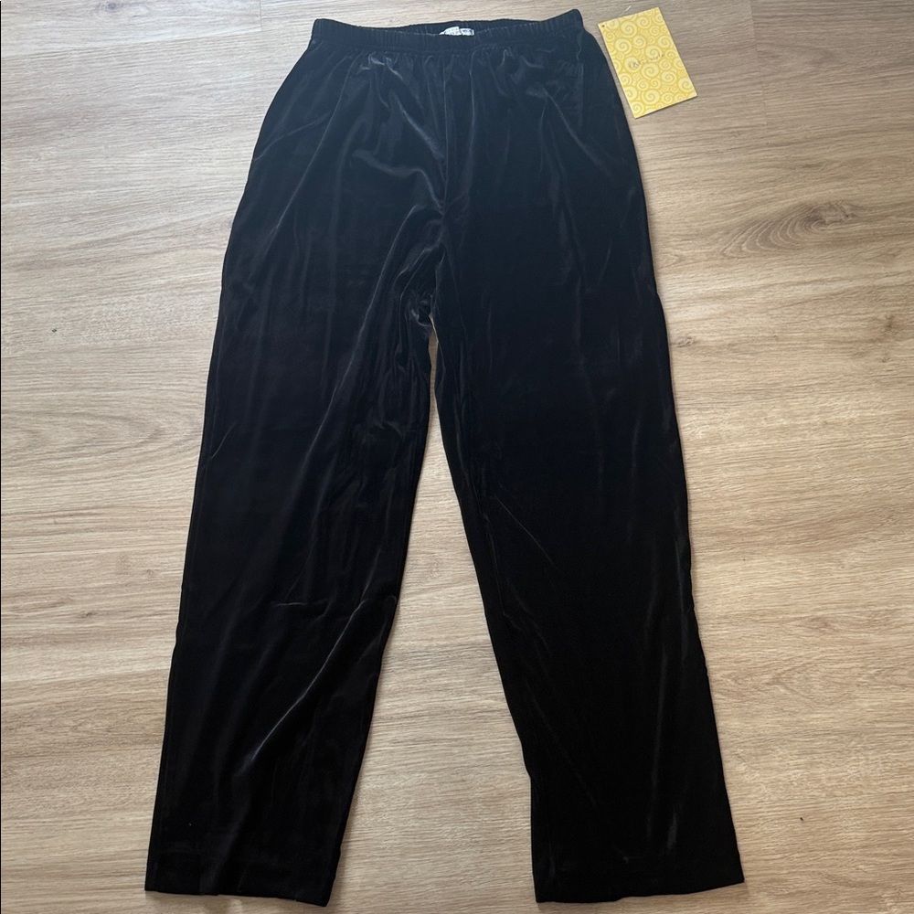 Vintage Cathy Hardwick Studio Black Velvet Pants - Picture 3 of 4